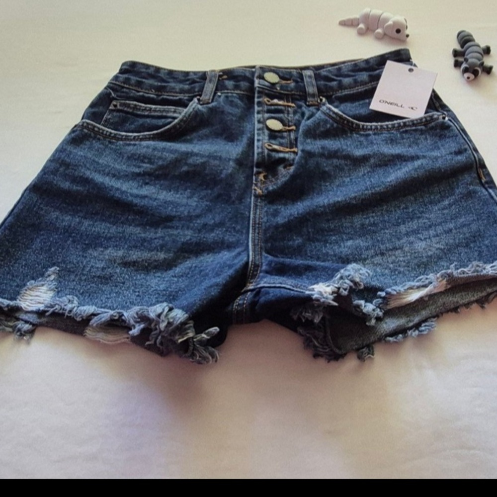 O'NEILL SAMIRA DENIM SHORTS COLOR DIW SIZE 26.